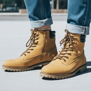 NWT Le Chateau 7 Indie Sleeze 90s Streetwear Gorpcore Vegan Lace Up Combat Boots